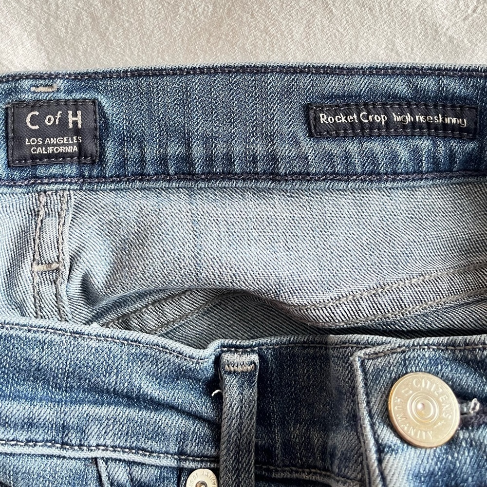 Citizens Of Humanity Rocket Crop High Rise Skinny Jeans Sz 24 Minimalist Classic - Picture 7 of 14
